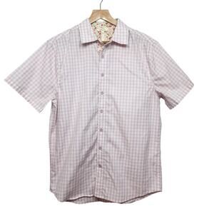 Men's Matilda Jane Lavender Plaid Button Down Blouse Size Med